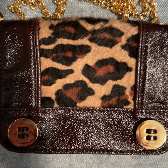 Milly authentic exotic leopard trim cross body - Picture 7 of 8